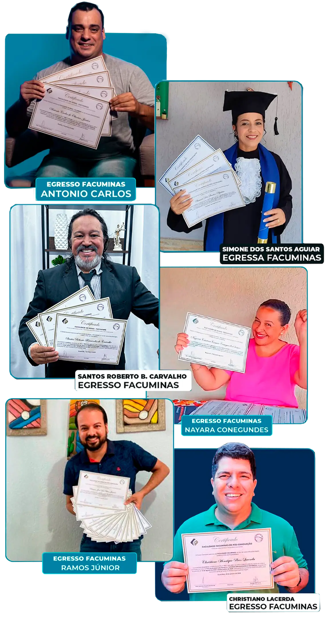 alunos certificados